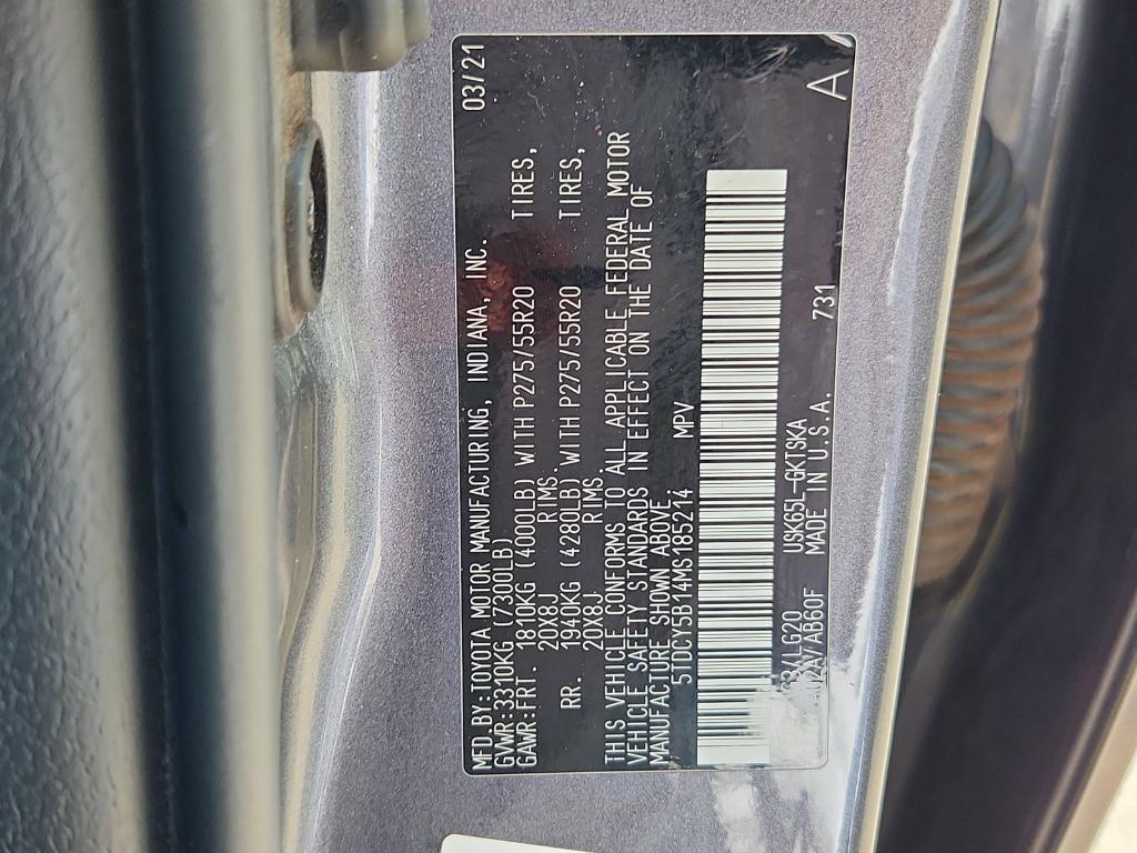 used 2021 Toyota Sequoia car, priced at $47,950