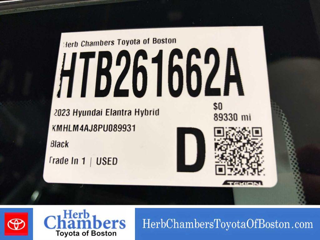 used 2023 Hyundai ELANTRA HEV car, priced at $18,638