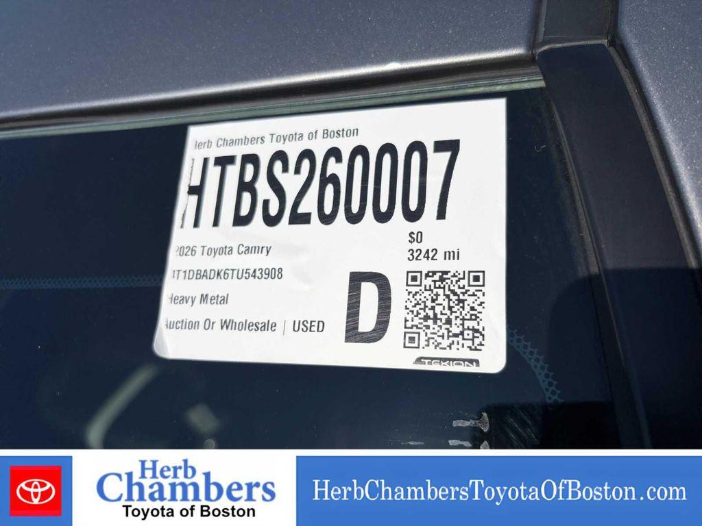 used 2026 Toyota Camry car, priced at $34,522