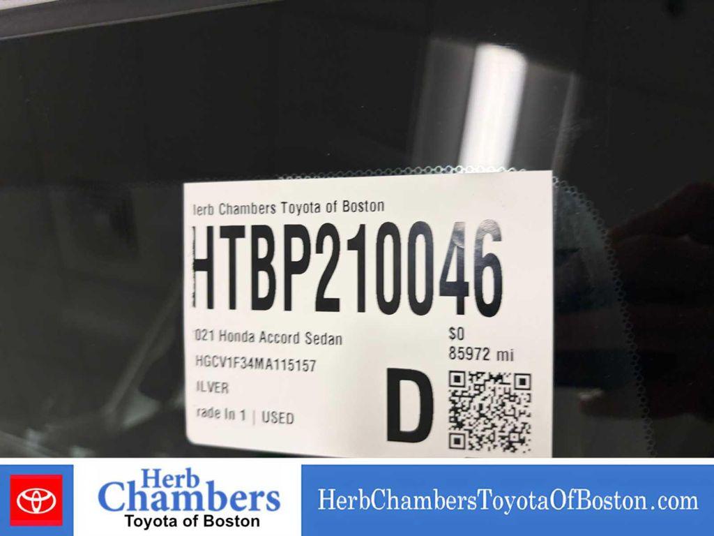 used 2021 Honda Accord car, priced at $20,488