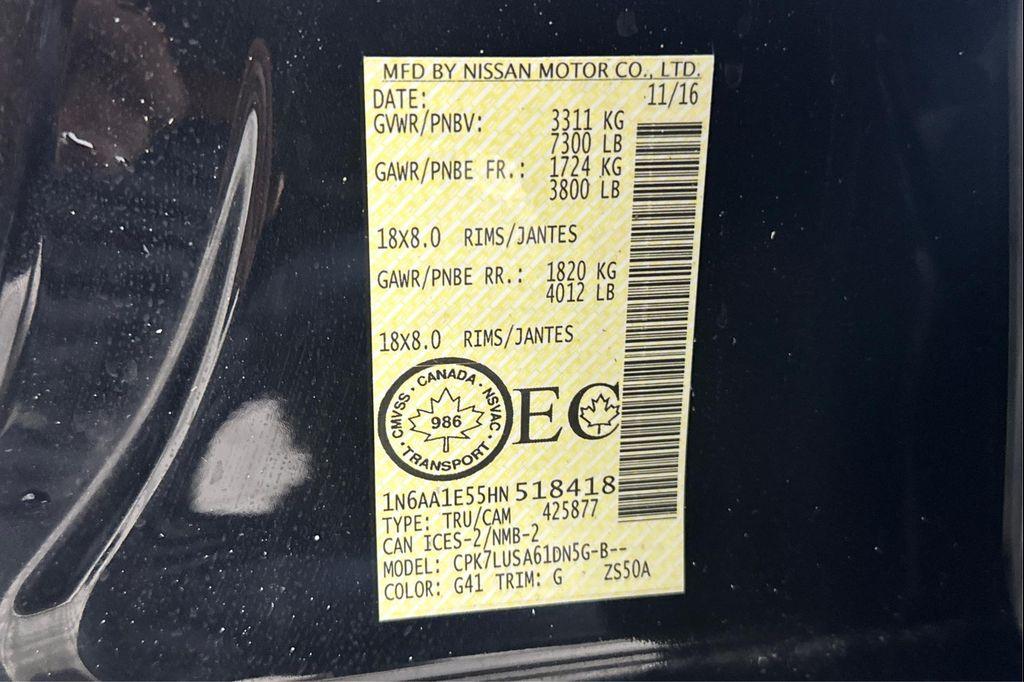 used 2017 Nissan Titan car, priced at $24,995