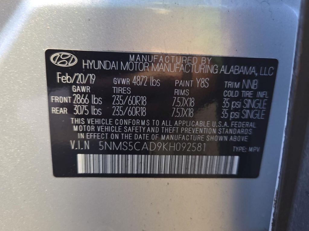 used 2019 Hyundai Santa Fe car, priced at $21,995