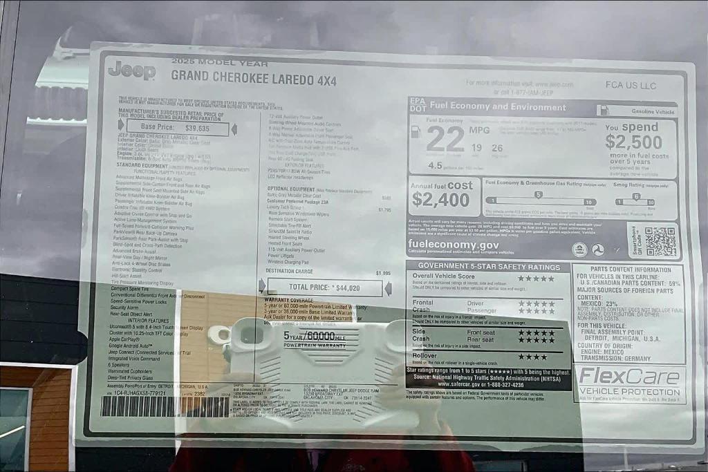 new 2025 Jeep Grand Cherokee car, priced at $36,868