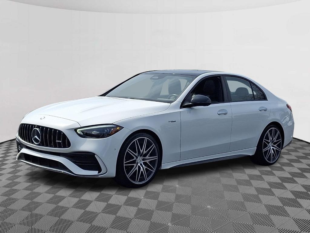 used 2025 Mercedes-Benz AMG C 43 car, priced at $57,900