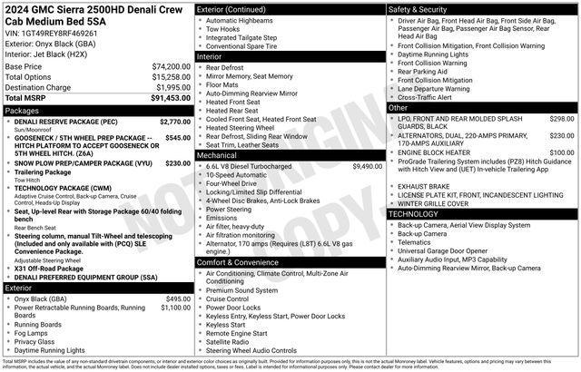 used 2024 GMC Sierra 2500 car, priced at $75,069