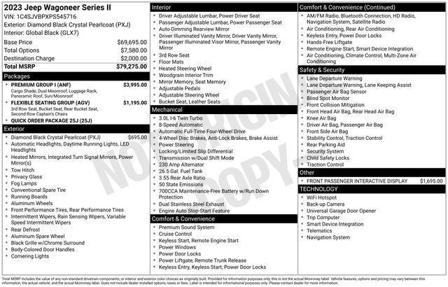 used 2023 Jeep Wagoneer car, priced at $50,544