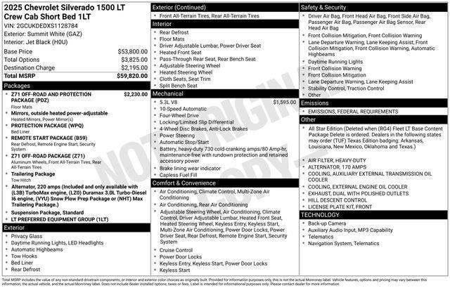 used 2025 Chevrolet Silverado 1500 car, priced at $41,215