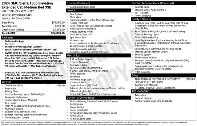 used 2024 GMC Sierra 1500 car, priced at $38,995