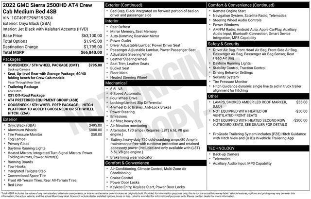 used 2022 GMC Sierra 2500 car, priced at $52,900