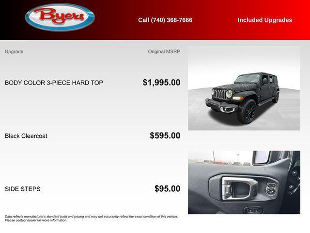 used 2025 Jeep Wrangler 4xe car, priced at $33,600