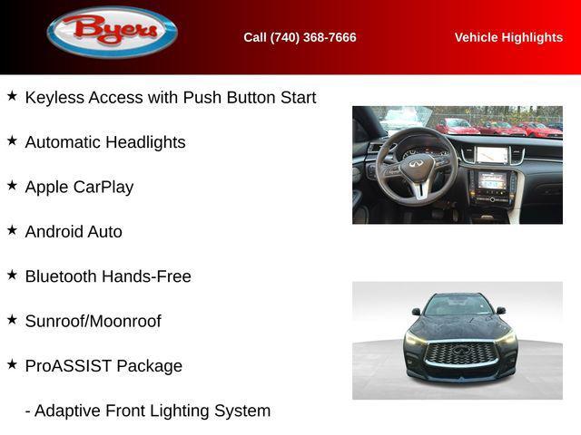 used 2022 INFINITI QX55 car, priced at $23,300