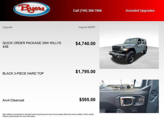 used 2025 Jeep Wrangler 4xe car, priced at $32,600