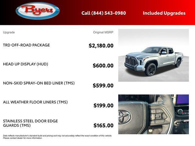 new 2026 Toyota Tundra car, priced at $67,826