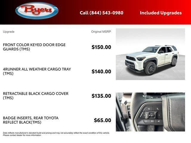 new 2026 Toyota 4Runner car, priced at $59,388