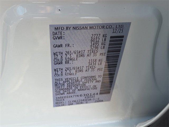 new 2026 Nissan Frontier car, priced at $43,835