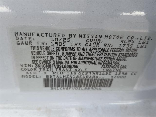 new 2025 Nissan Versa car, priced at $23,840