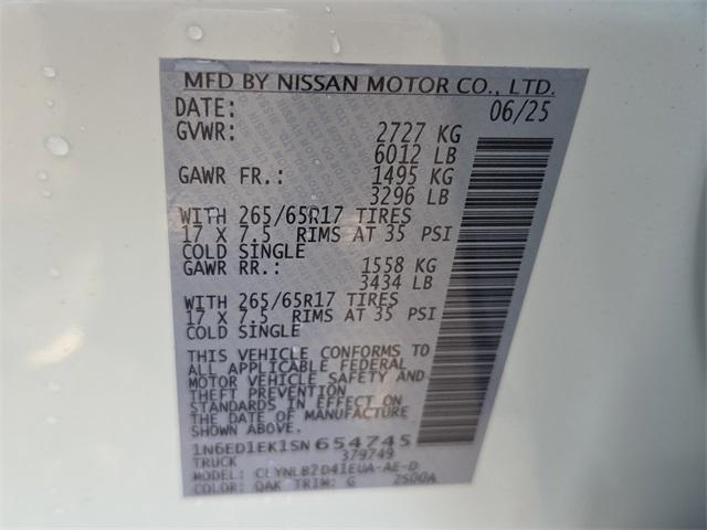 new 2025 Nissan Frontier car, priced at $38,995