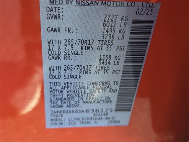 new 2025 Nissan Frontier car, priced at $39,995