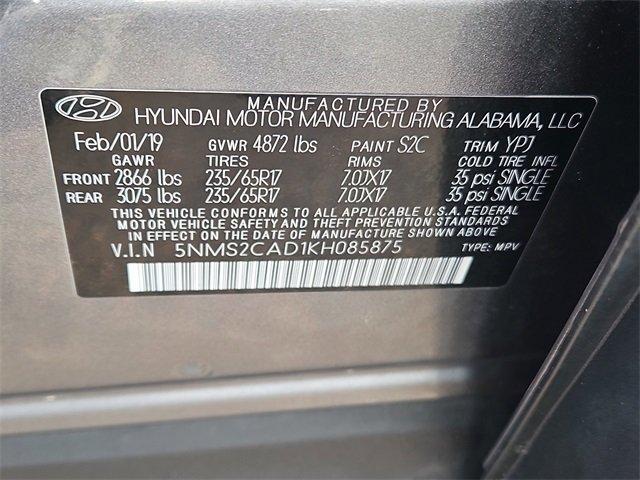 used 2019 Hyundai Santa Fe car, priced at $13,336