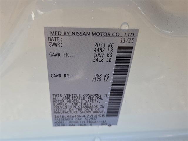 new 2025 Nissan Altima car, priced at $37,785