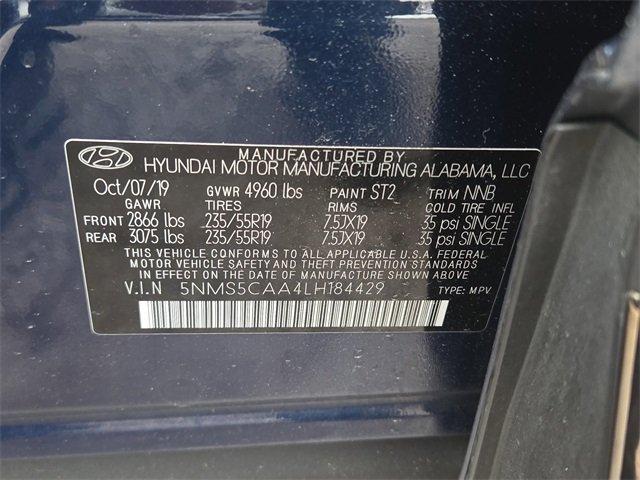 used 2020 Hyundai Santa Fe car, priced at $14,500