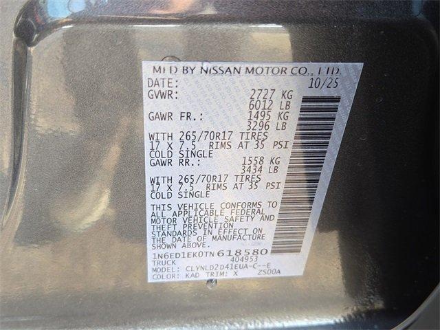 new 2026 Nissan Frontier car, priced at $46,930