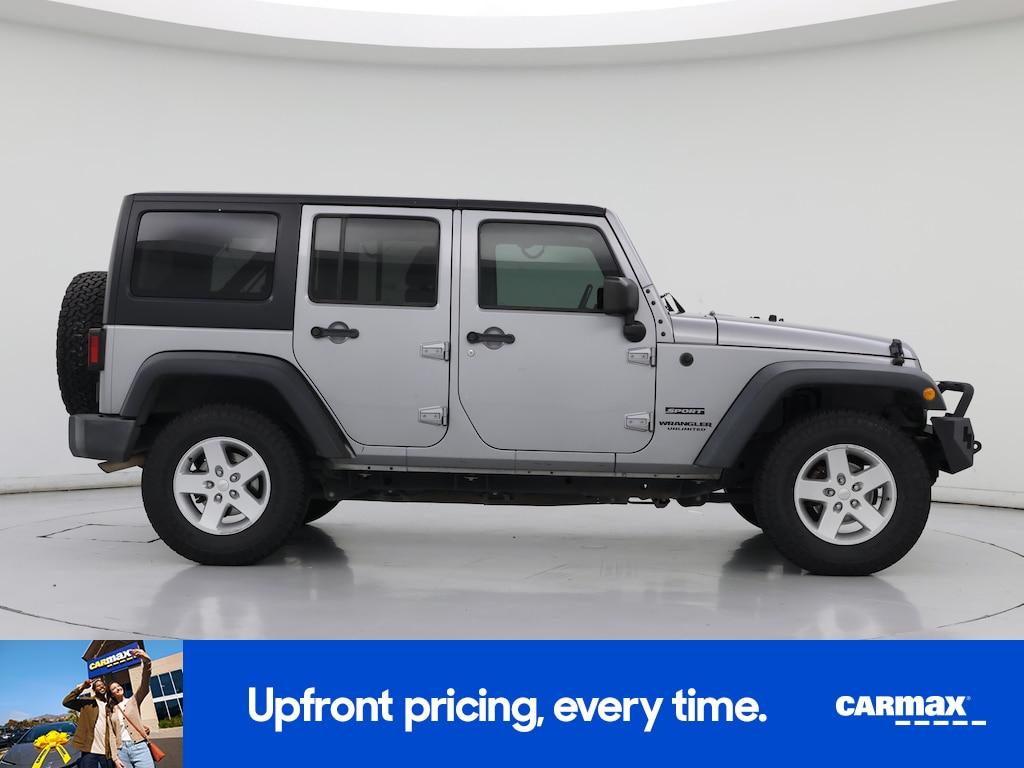 used 2017 Jeep Wrangler car, priced at $18,998