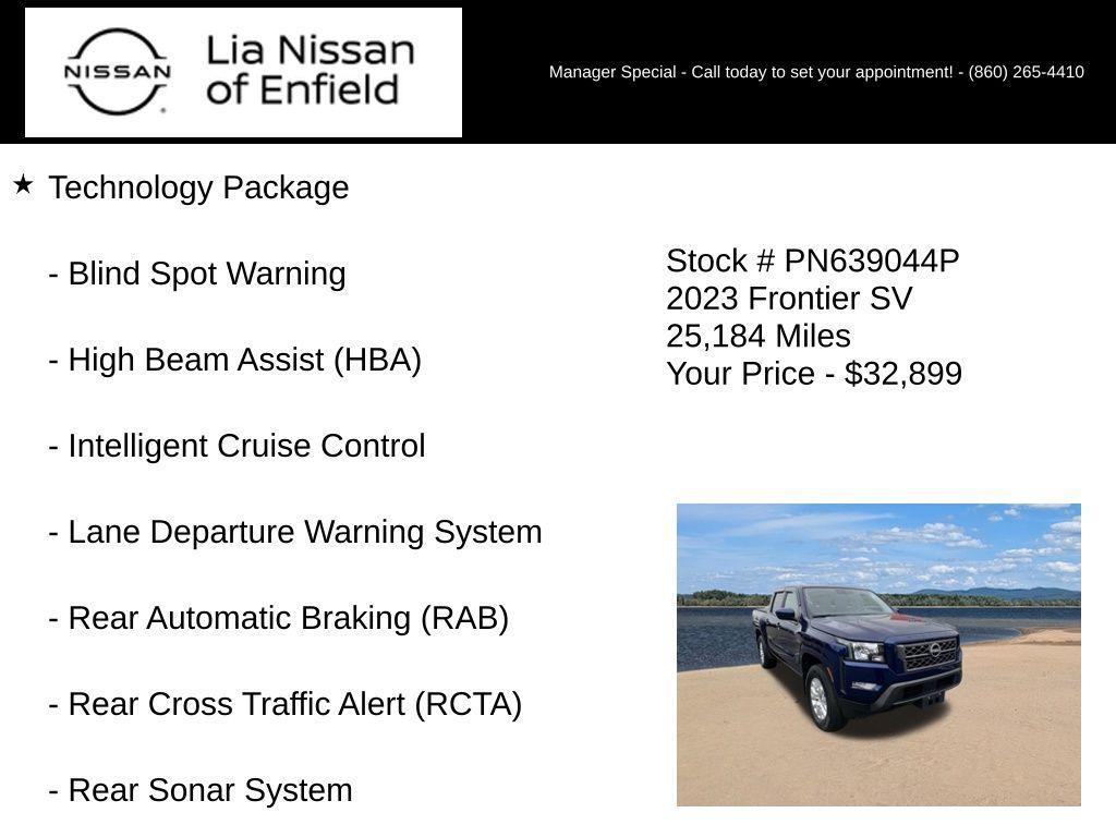 used 2023 Nissan Frontier car, priced at $33,598