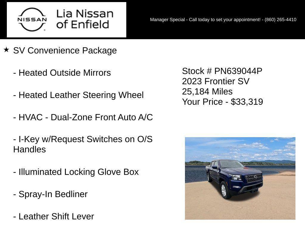 used 2023 Nissan Frontier car, priced at $33,319