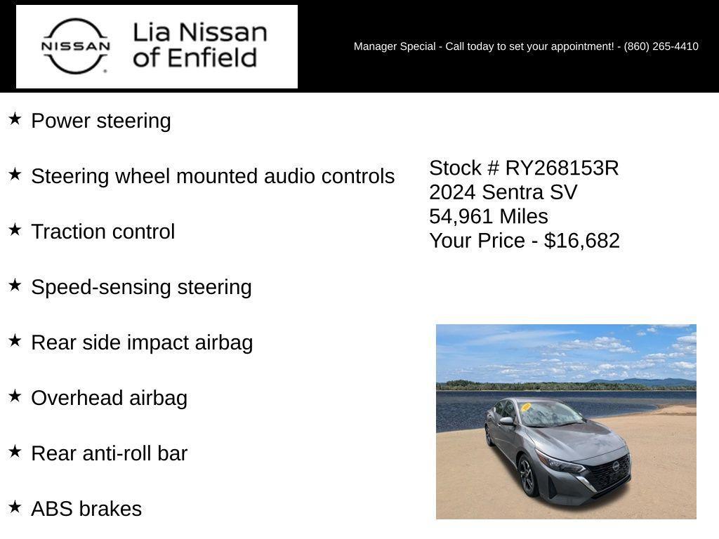 used 2024 Nissan Sentra car, priced at $16,682