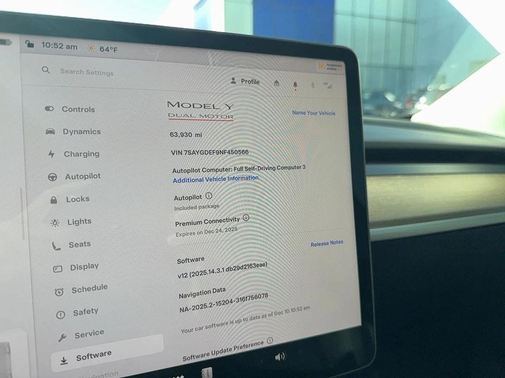 used 2022 Tesla Model Y car, priced at $27,999