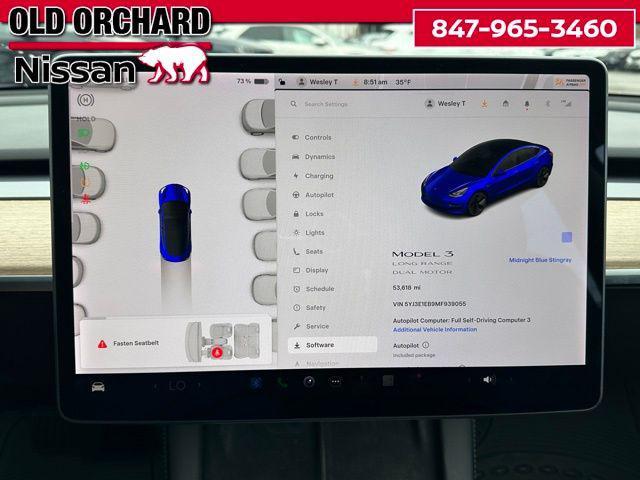 used 2021 Tesla Model 3 car, priced at $21,555