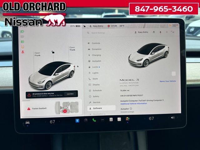 used 2021 Tesla Model 3 car, priced at $19,887