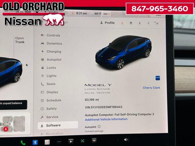 used 2021 Tesla Model Y car, priced at $21,555