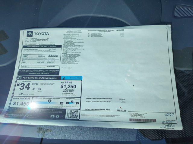 new 2026 Toyota Corolla car, priced at $27,097