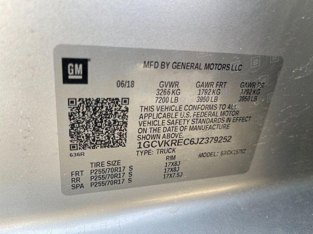 used 2018 Chevrolet Silverado 1500 car, priced at $24,760