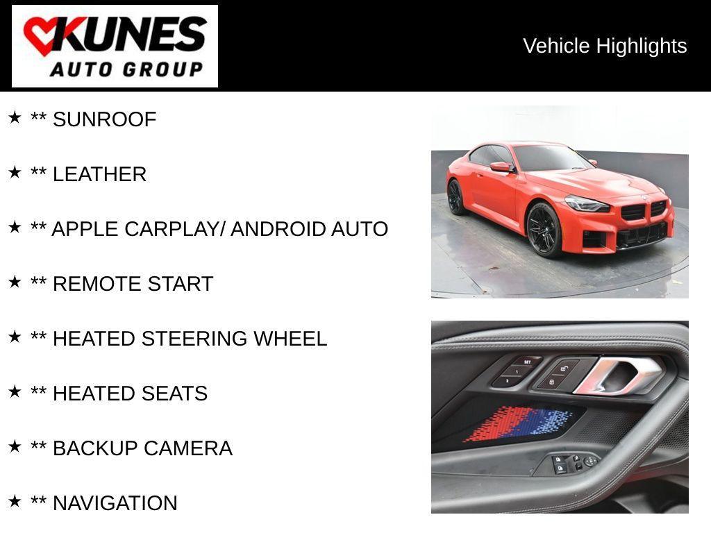 used 2024 BMW M2 car, priced at $63,894