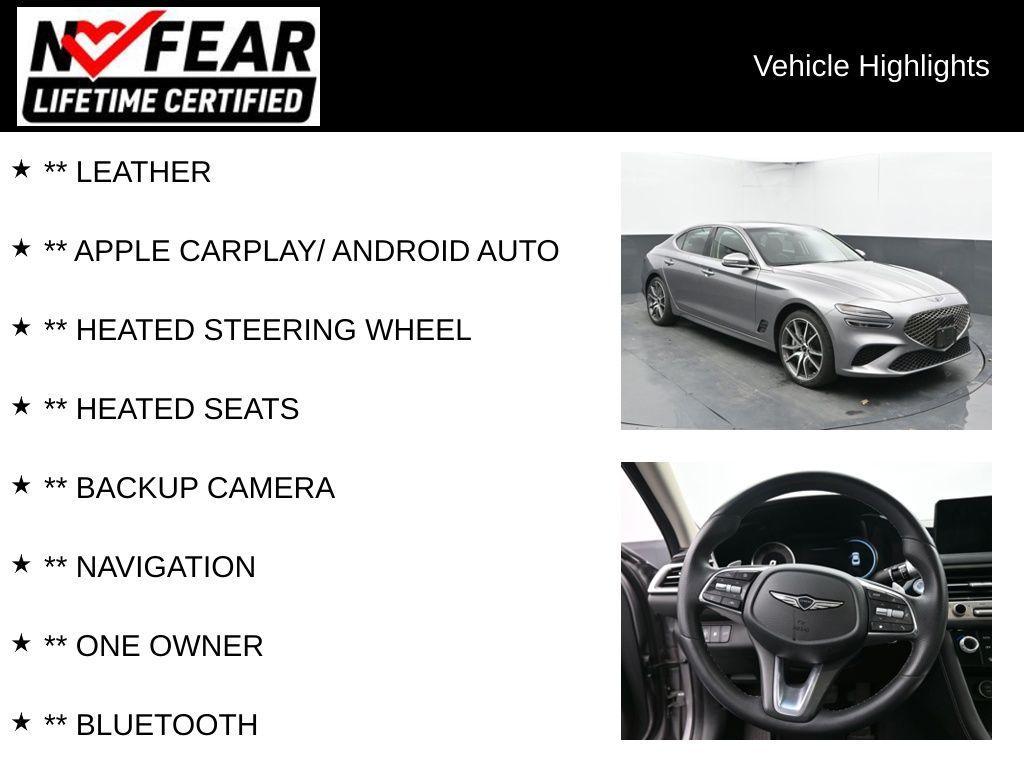 used 2025 Genesis G70 car, priced at $31,250