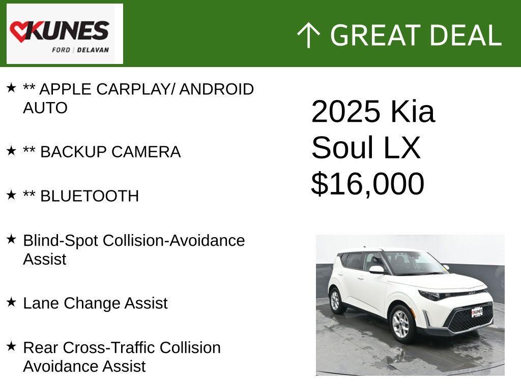 used 2025 Kia Soul car, priced at $16,637