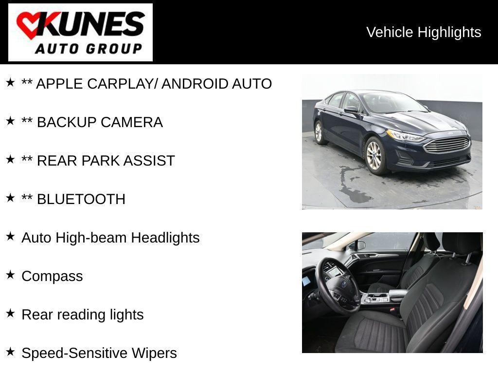 used 2020 Ford Fusion car, priced at $14,535