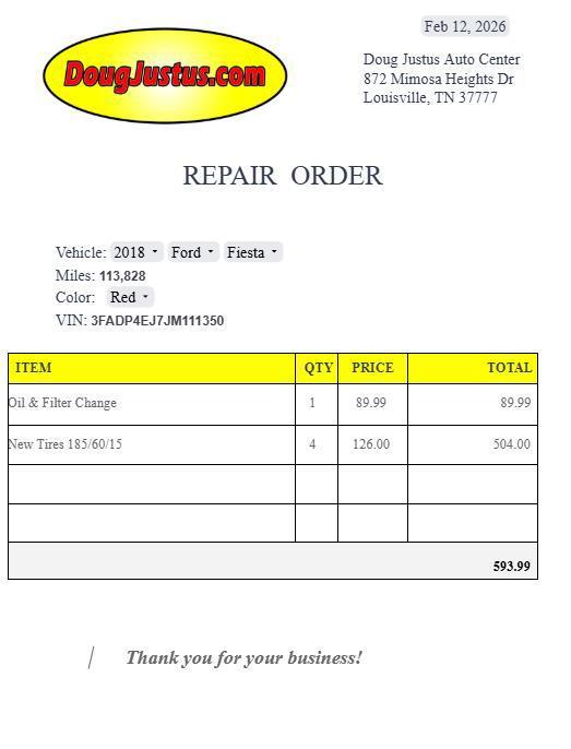 used 2018 Ford Fiesta car, priced at $7,450