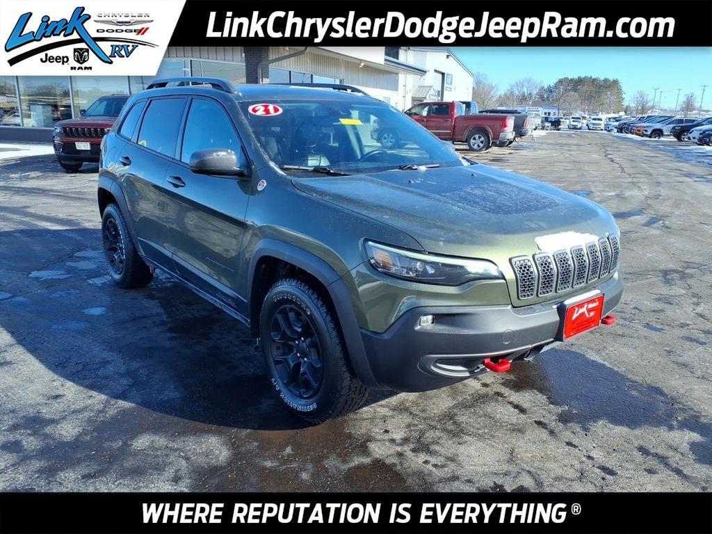 used 2021 Jeep Cherokee car, priced at $23,900