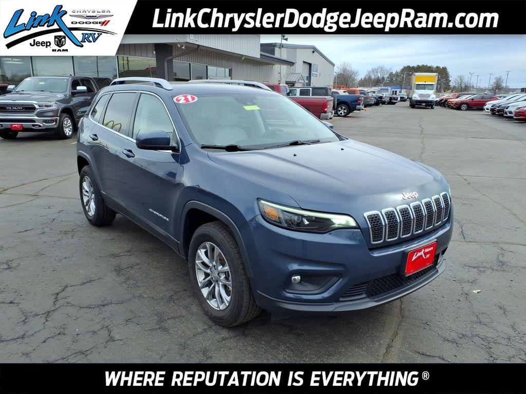 used 2021 Jeep Cherokee car, priced at $16,500
