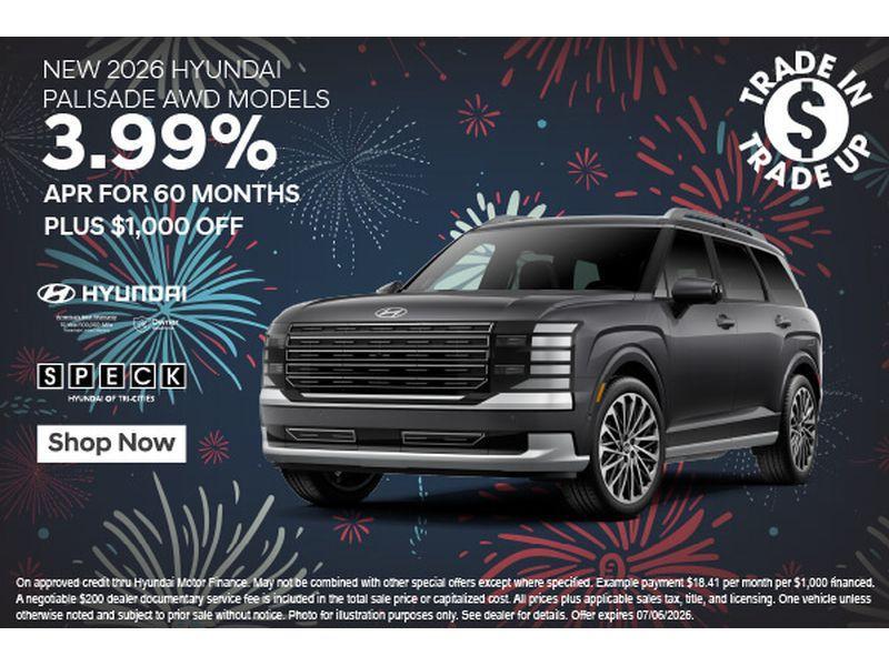 new 2026 Hyundai Palisade car, priced at $47,943