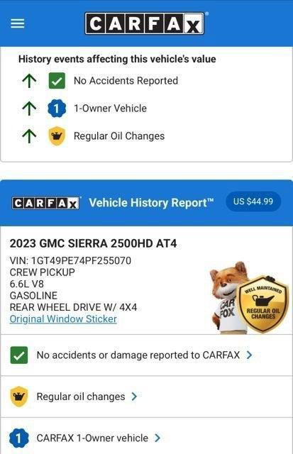 used 2023 GMC Sierra 2500 car, priced at $55,974