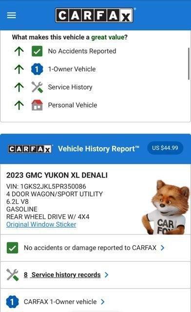 used 2023 GMC Yukon XL car, priced at $60,974