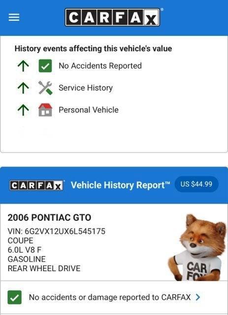 used 2006 Pontiac GTO car, priced at $19,574