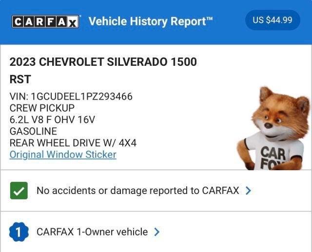 used 2023 Chevrolet Silverado 1500 car, priced at $46,574