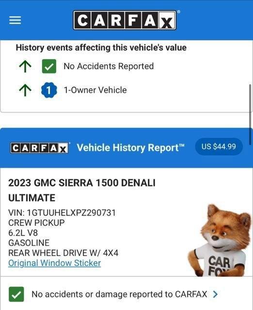 used 2023 GMC Sierra 1500 car, priced at $60,494