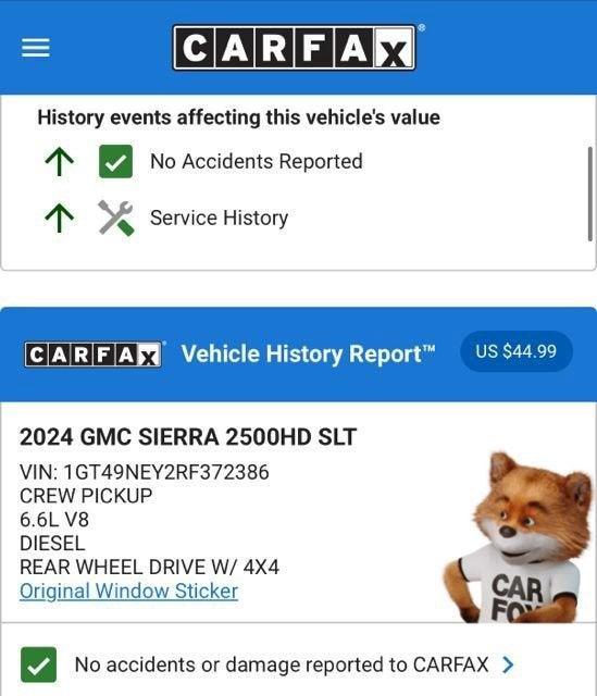 used 2024 GMC Sierra 2500 car, priced at $66,574